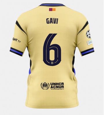 Barcelona Paez Gavi #6 Replik Auswärtstrikot 2025-26 Kurzarm